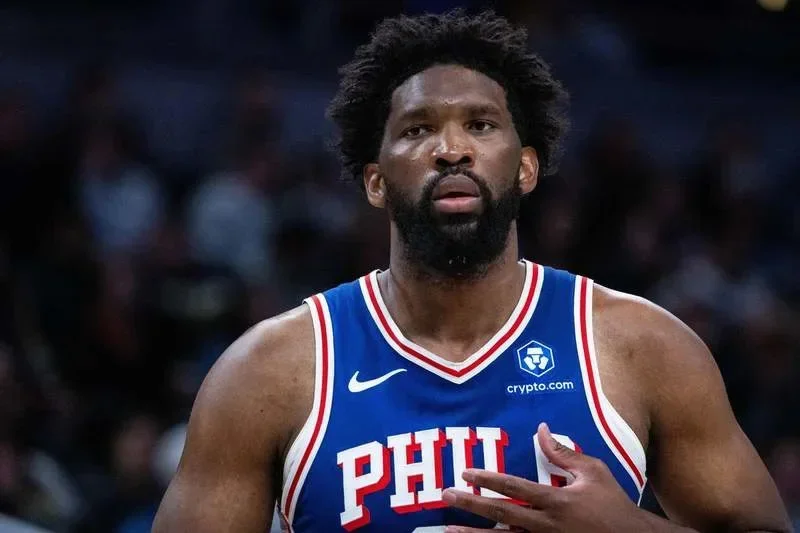 Feb 24, 2026; Indianapolis, Indiana, USA; Philadelphia 76ers center/forward Joel Embiid (21) in the first half against the Indiana Pacers at Gainbridge Fieldhouse. Mandatory Credit: Trevor Ruszkowski-Imagn Images ©Trevor Ruszkowski-Imagn Images